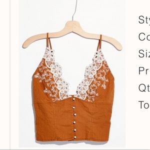 Free People Stevie Cami Crop